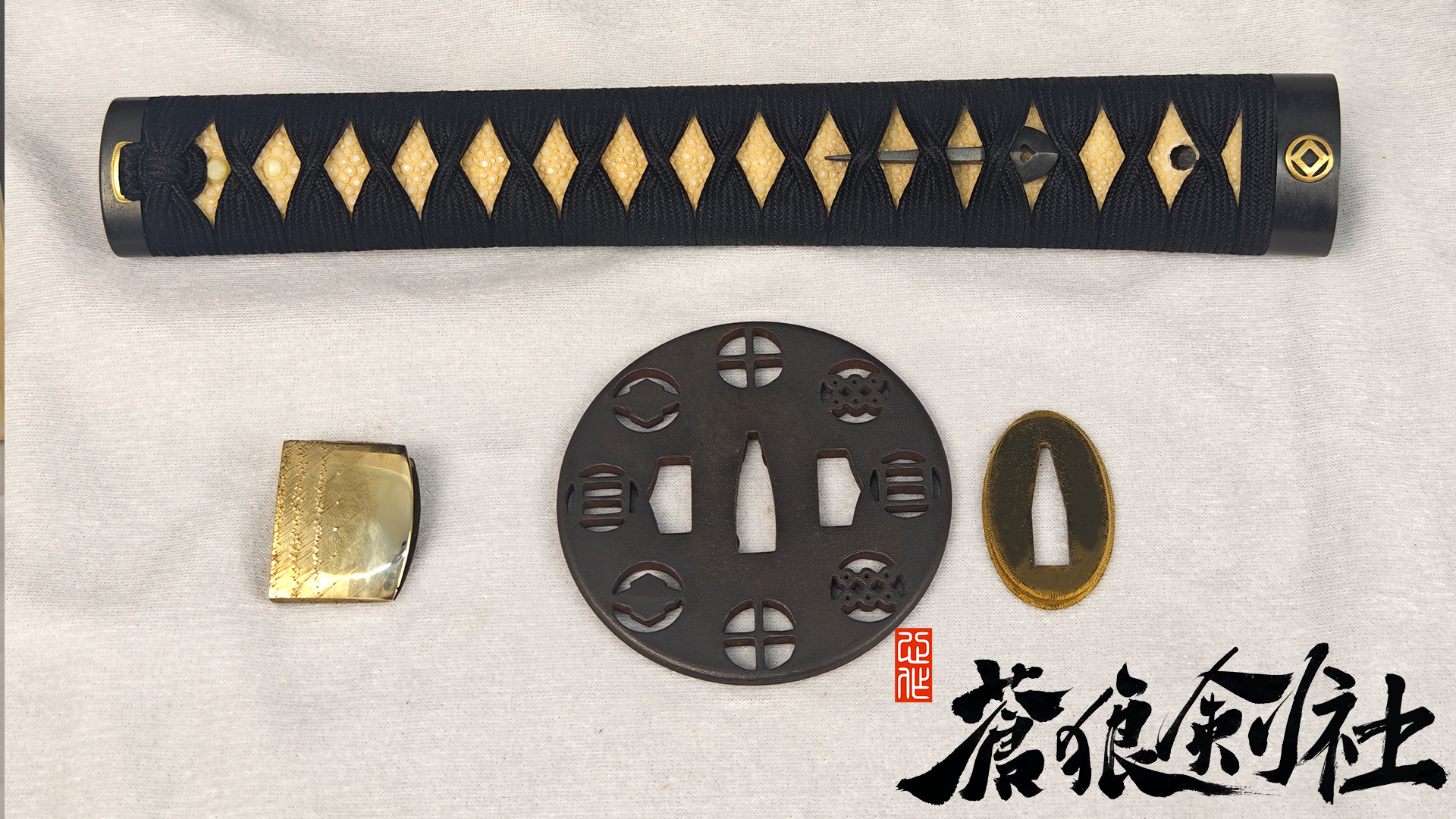 拵比条贵十倍的锰钢刀-日本刀-蒼狼剑社-日本刀,传统刀剑,真剑修复, 研磨